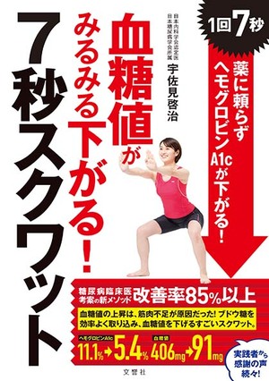 血糖値がみるみる下がる！7秒スクワット